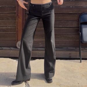 Black Pinstripe trousers